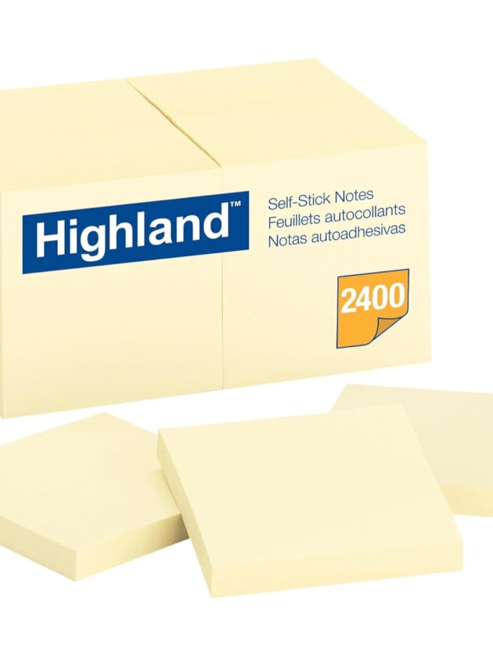Sticky Notes, 3 x 3 Inches, Yellow, 24 Pack 6549-24